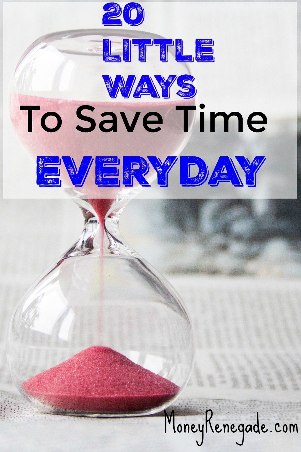 20 ways to save time everyday