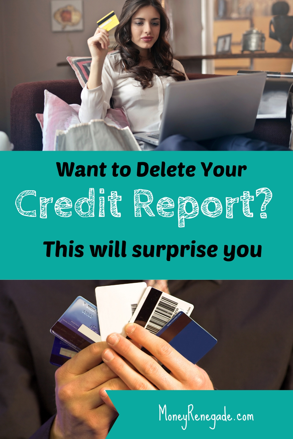 You can't delete credit file