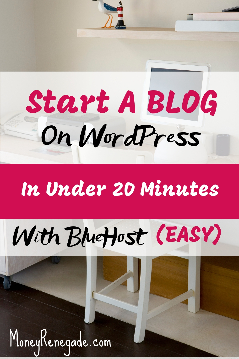 Start a blog in under 20 minutes with bluehost