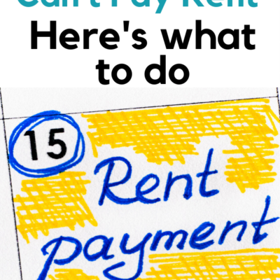 What to do if you can’t pay your rent